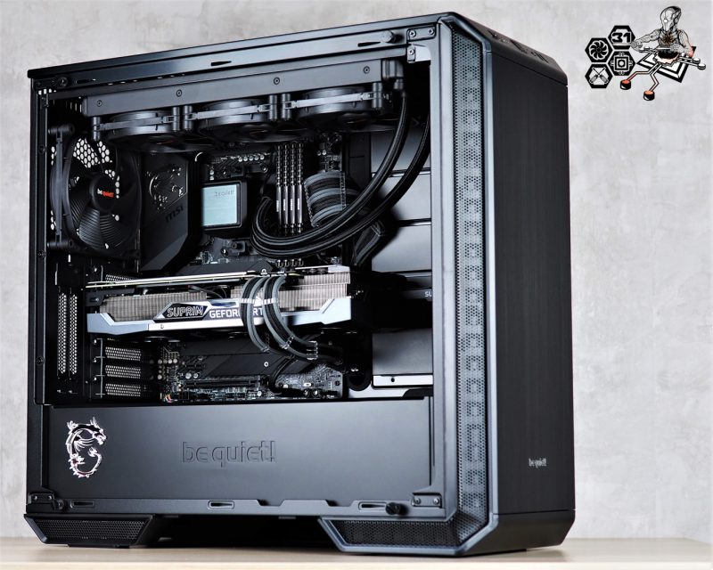 Montage client effectué avec le configurateur PC Hadware31 dans un BE QUIET Dark Base 700