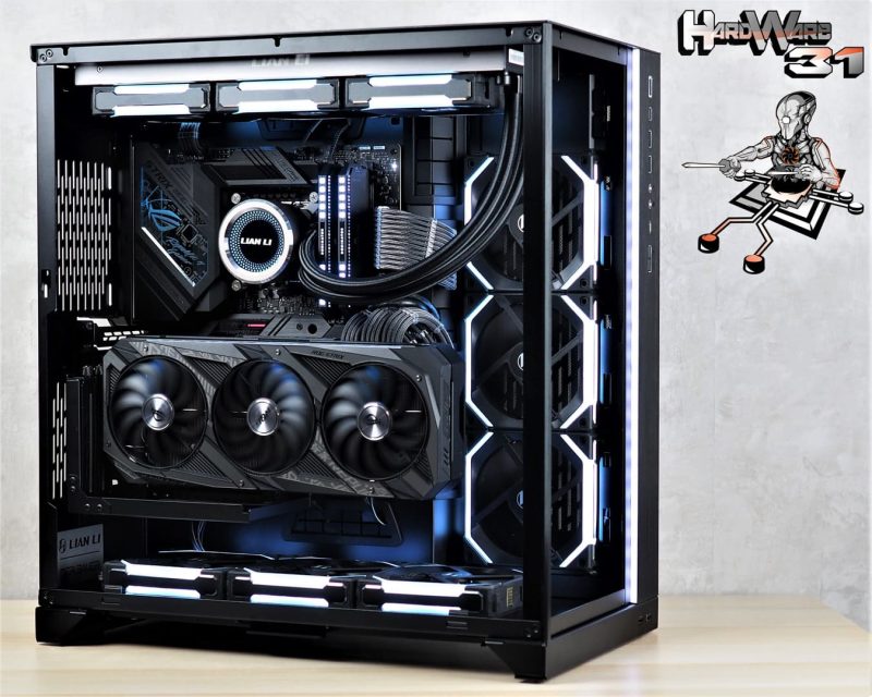 Montage client effectué avec le configurateur PC Hadware31 dans un LIAN LI O11D XL