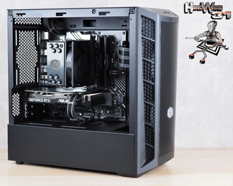 Montage client effectué avec le configurateur PC Hadware31 dans un COOLER MASTER MasterBox MB311L ARGB