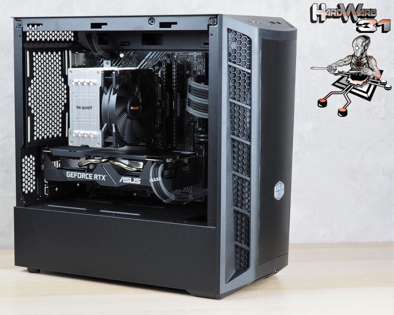 Montage client effectué avec le configurateur PC Hadware31 dans un COOLER MASTER MasterBox MB311L ARGB
