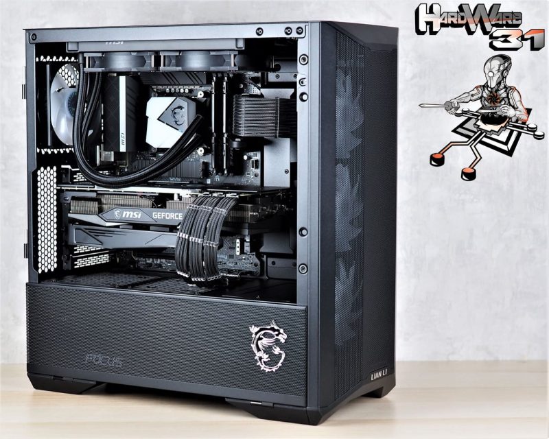 Montage client effectué avec le configurateur PC Hadware31 dans un LIAN LI LANCOOL II MESH RGB