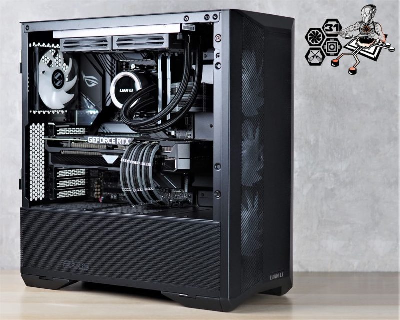 Montage client effectué avec le configurateur PC Hadware31 dans un LIAN LI LANCOOL II MESH RGB