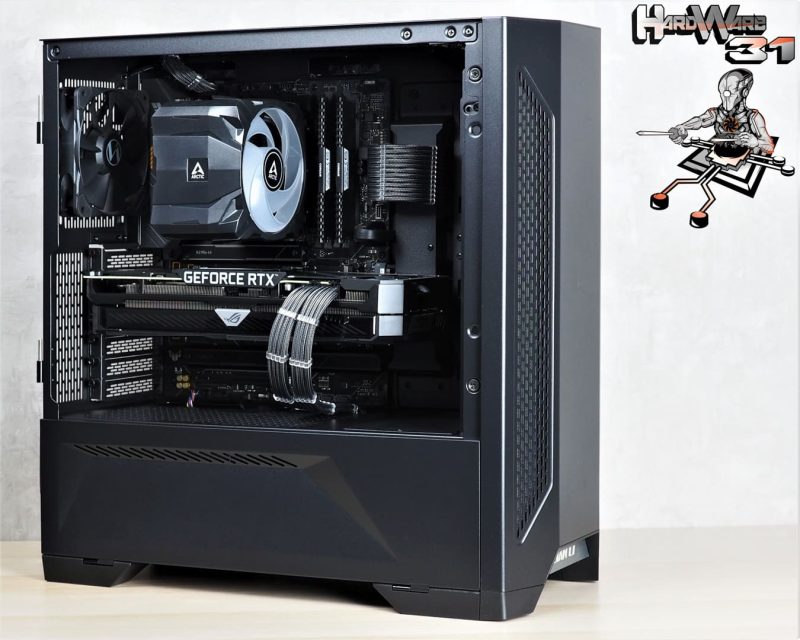 Montage client effectué avec le configurateur PC Hadware31 dans un LIAN LI LANCOOL II