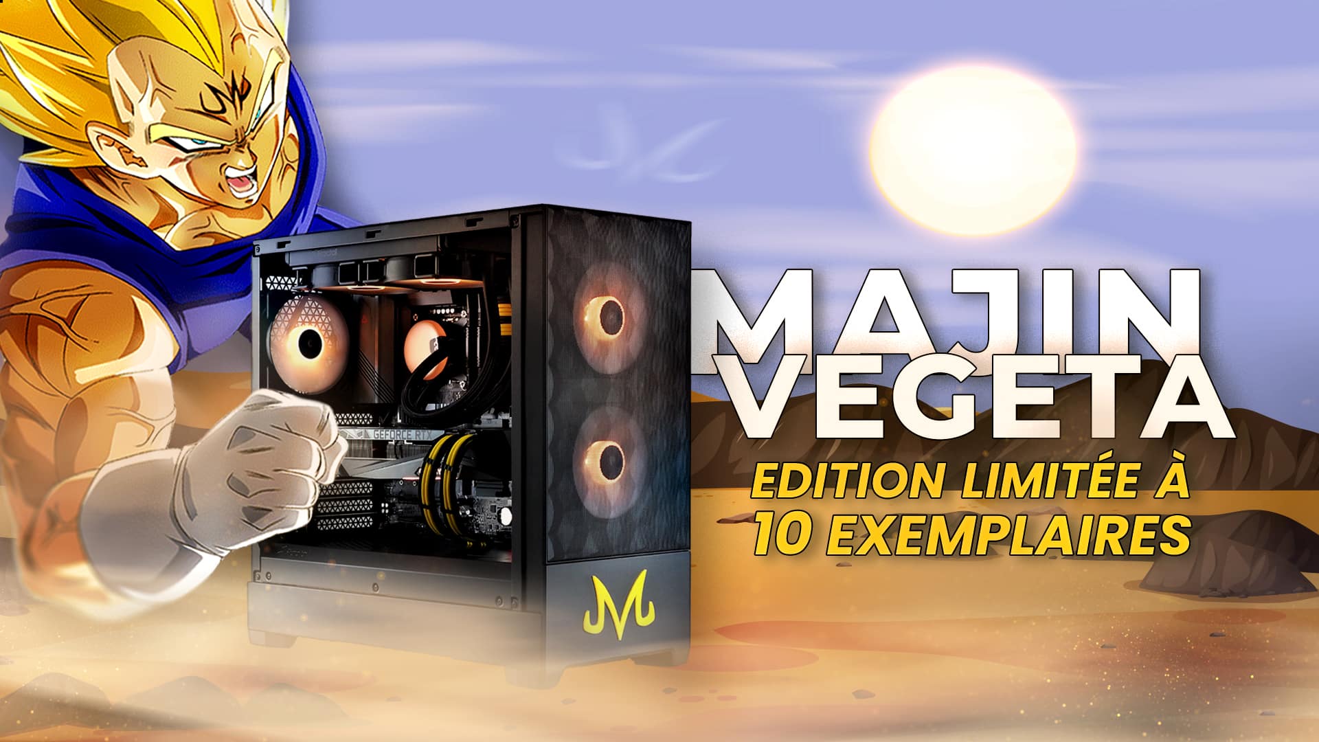 Slide du PC Majin Vegeta Limited Edition par Hardware31