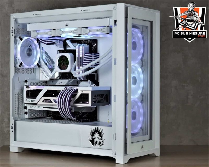 Montage client effectué avec le configurateur PC Hadware31 dans un CORSAIR iCUE 5000X RGB QL Edition