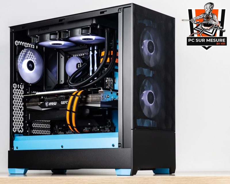 Montage client effectué avec le configurateur PC Hadware31 dans un FRACTAL DESIGN Pop Air
