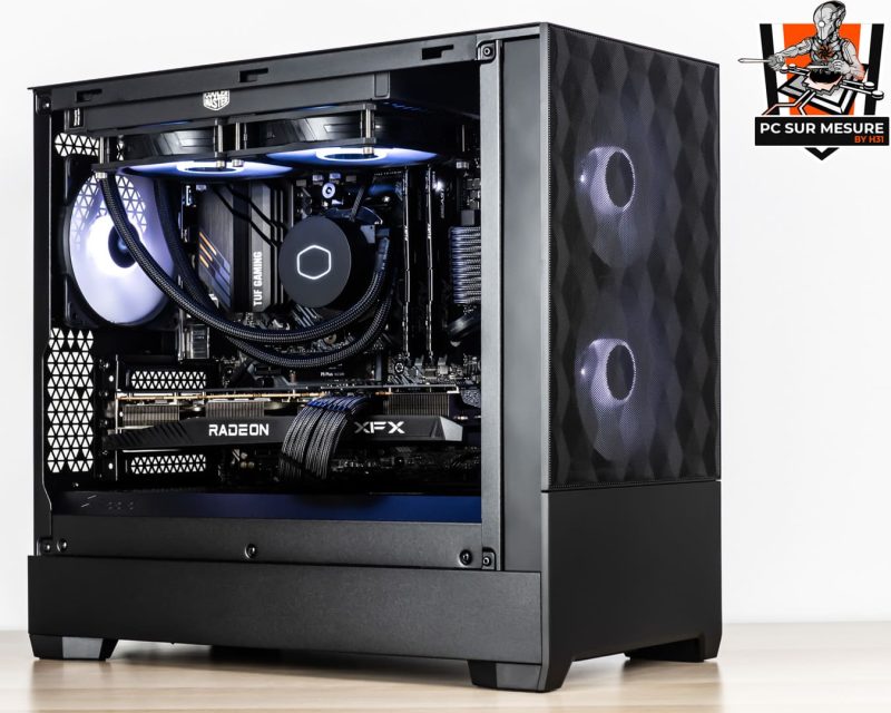 Montage client effectué avec le configurateur PC Hadware31 dans un FRACTAL DESIGN Pop Mini Air