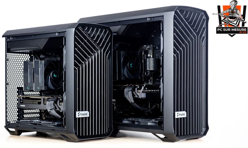 Montage client effectué avec le configurateur PC Hadware31 dans un FRACTAL DESIGN Torrent