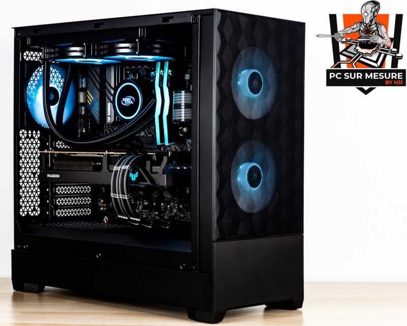 Montage dans un FRACTAL DESIGN Pop Air d'un PC sur mesure client effectué avec le configurateur PC Hadware31