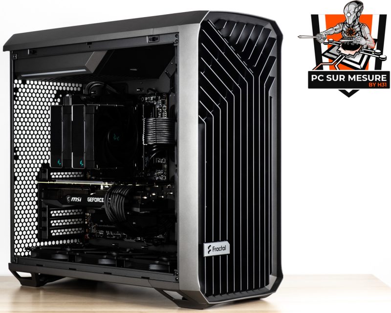 Montage dans un FRACTAL DESIGN Torrent d'un PC sur mesure client effectué avec le configurateur PC Hadware31
