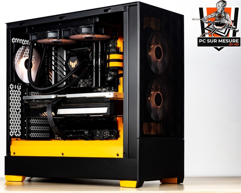 Montage dans un FRACTAL DESIGN Pop Air d'un PC sur mesure client effectué avec le configurateur PC Hadware31