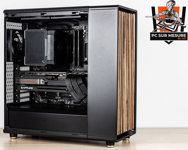 Montage dans un FRACTAL DESIGN North d'un PC sur mesure client effectué avec le configurateur PC Hadware31