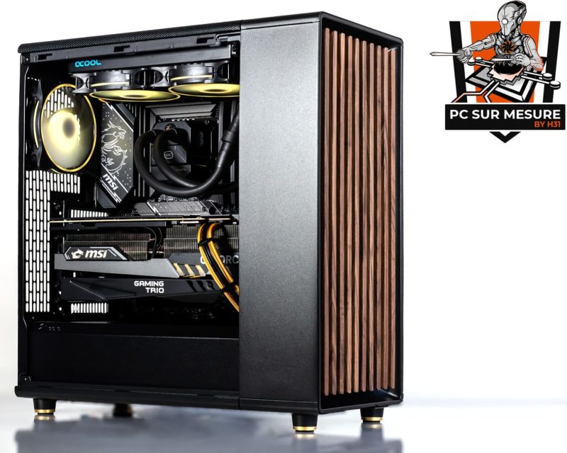Montage dans un FRACTAL DESIGN North d'un PC sur mesure client effectué avec le configurateur PC Hadware31