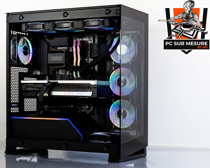 Montage dans un PHANTEKS NV5 d'un PC sur mesure client effectué avec le configurateur PC Hadware31