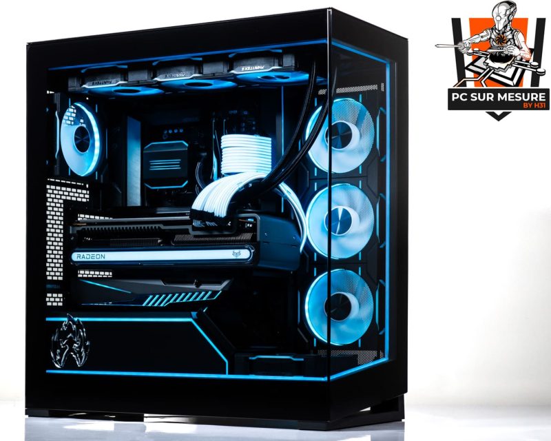 Montage dans un PHANTEKS NV5 d'un PC sur mesure client effectué avec le configurateur PC Hadware31
