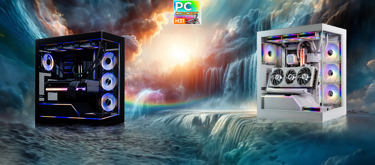 Bannière des PC aquarium H31 Opti Budget PHANTEKS NV5 monté par Hardware31
