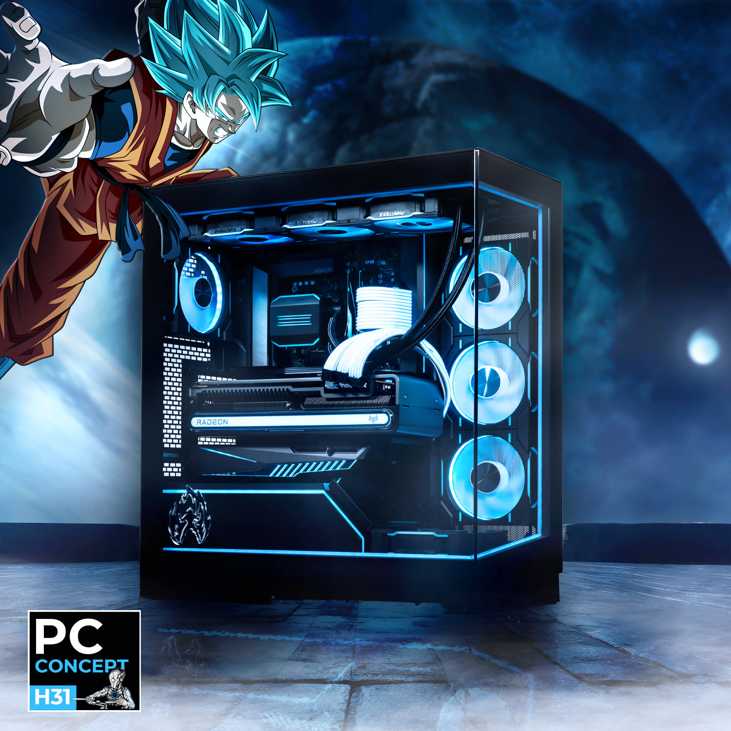 PC Super Saiyan Blue par Hardware31