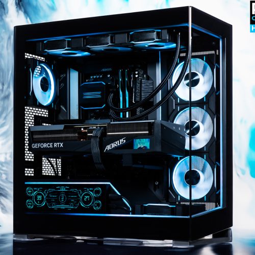 PC Super Saiyan Blue avec intégration d'un écran 8.8