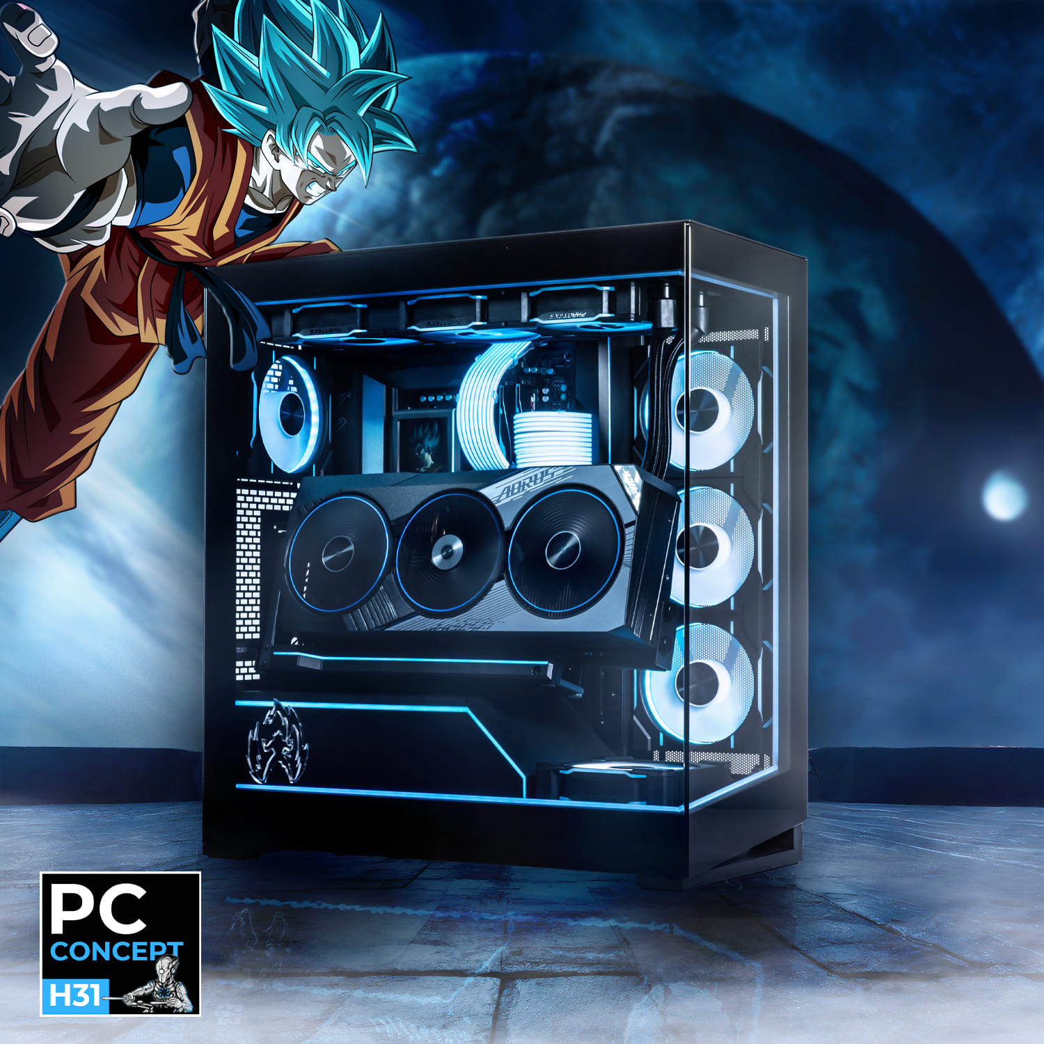 PC Super Saiyan Blue par Hardware31