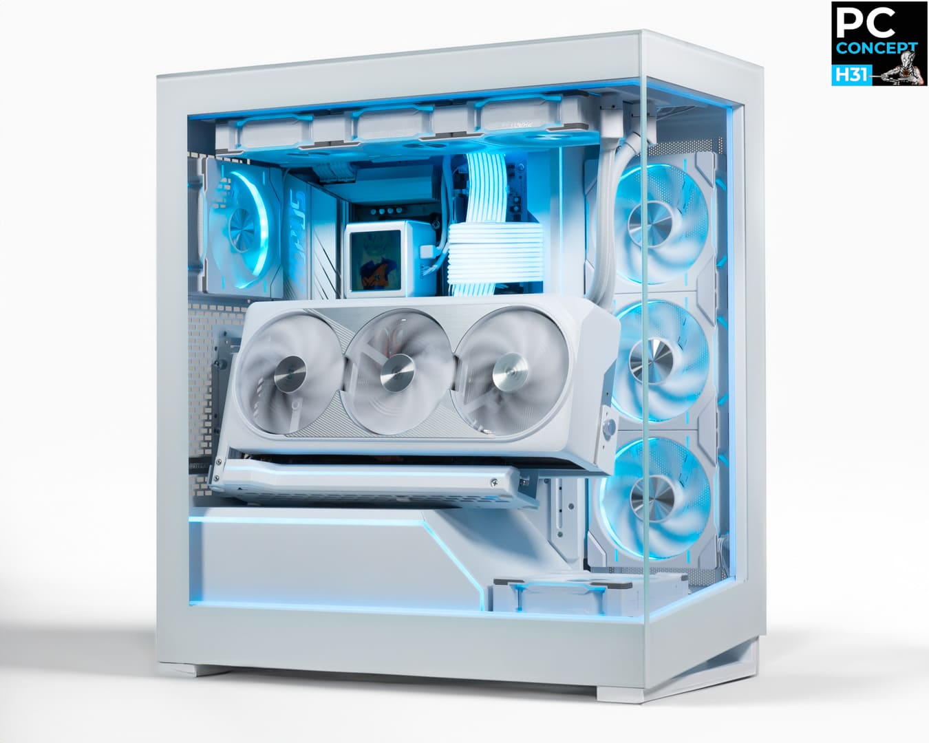 PC Super Saiyan Blue Full White par Hardware31