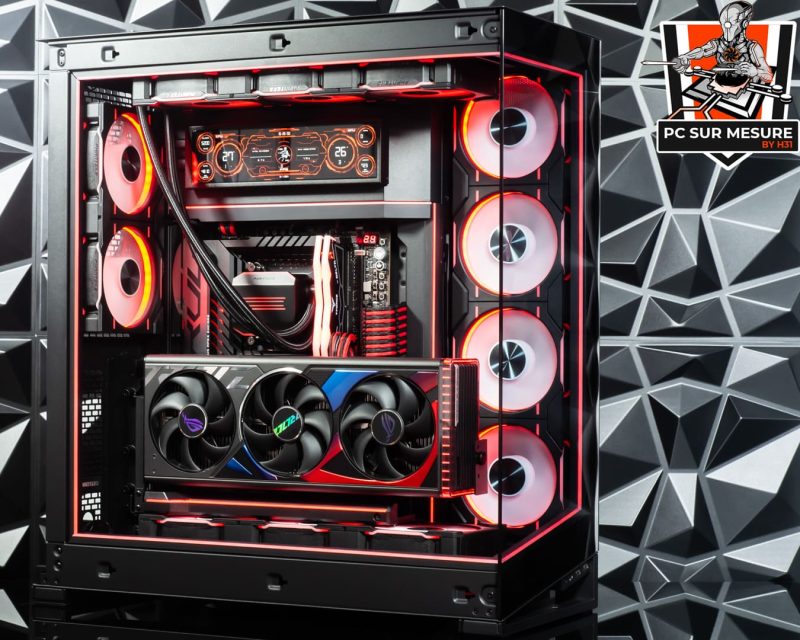 Montage dans un PHANTEKS NV7 d'un PC sur mesure client effectué avec le configurateur PC Hadware31