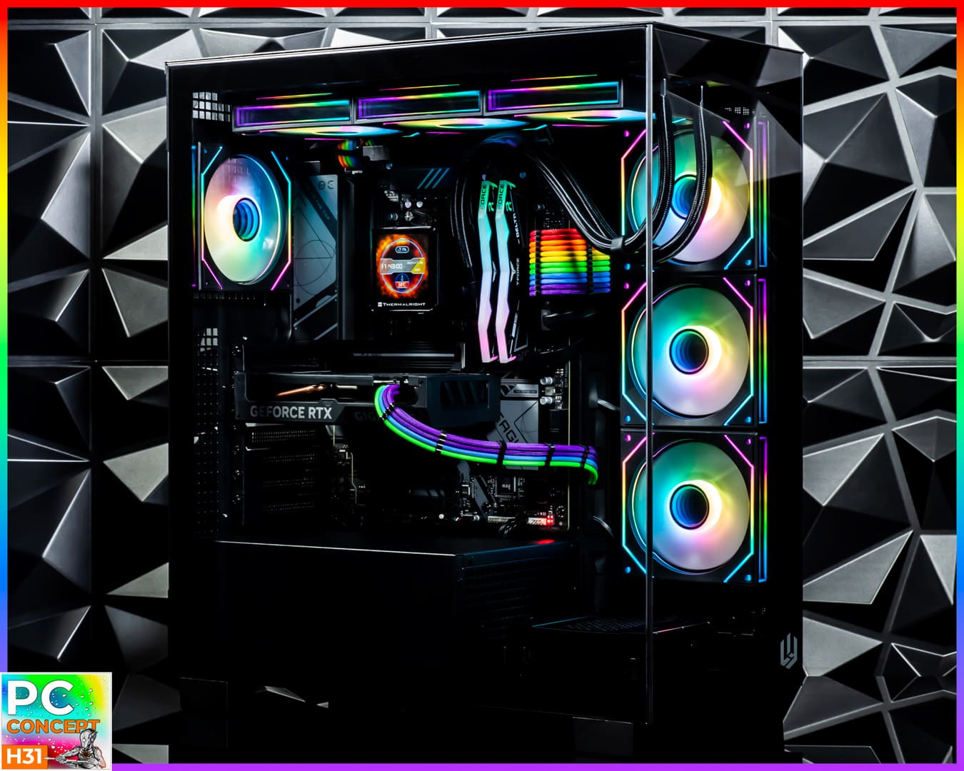 PC Vision ABLETTE AM5 Rainbow de la gamme H31 Opti Budget par Hardware31