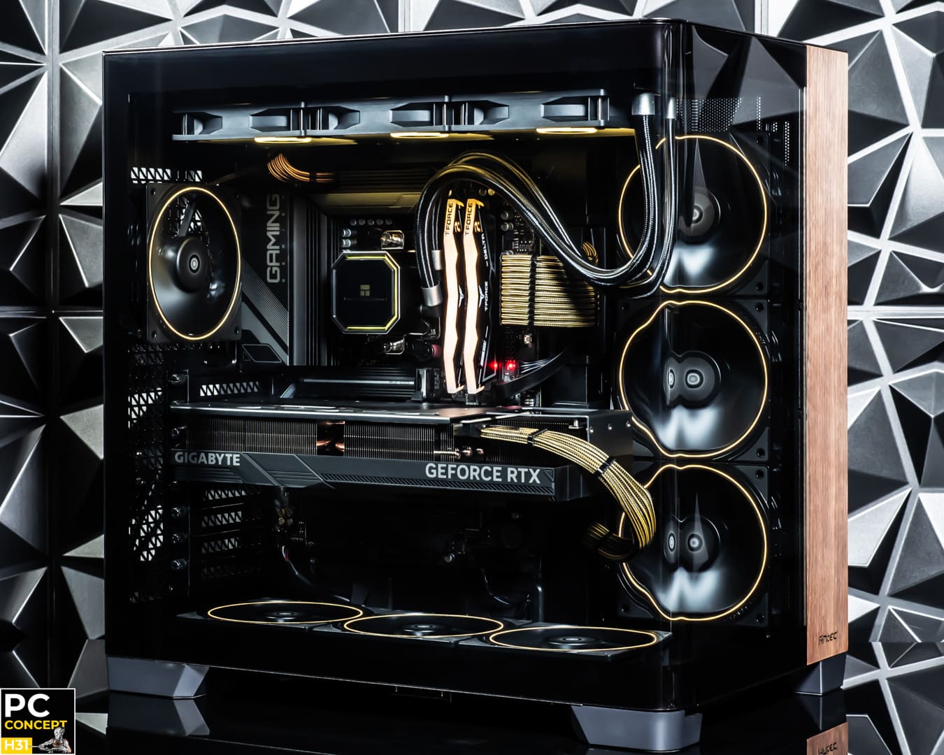 PC C8 CURVE WOOD - Lord of the Rings de la gamme H31 Opti Budget - WOOD Influence par Hardware31